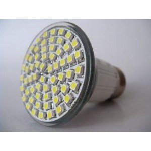 E27 3W šiltai balta SMD3528 LED lemputė