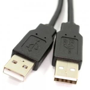 Kabelis USB į USB (USB 2.0) 3 m juodas