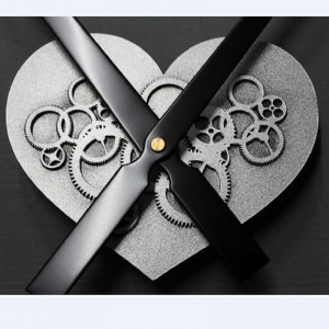 Sieninio laikrodžio mechanizmas "Sidabrinė meilės širdelė"