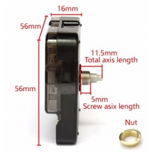 Laikrodžio mechanizmas "Geriausia kokybė" (11.5mm ašis)