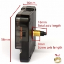 Laikrodžio mechanizmas "Geriausia kokybė" (16mm ašis)