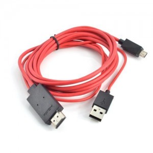 MHL Micro USB, HDMI, USB kabelis 5-pin