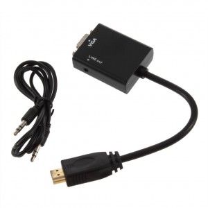 HDMI į VGA su audio jungtimi