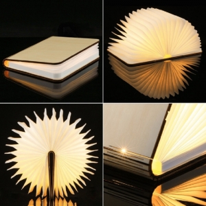 Pastatoma LED lempa "Šviečianti knyga"