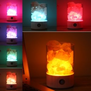 Pastatoma aromaterapinė LED lempa "Nuostabieji kristalai"