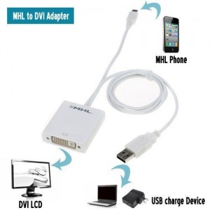 Micro USB MHL To DVI