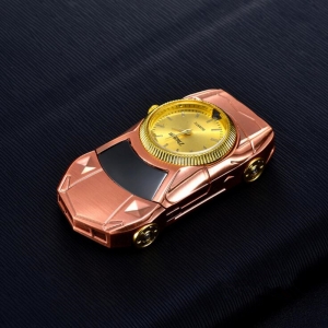 Laikrodis žiebtuvėlis "Rožinis automobilis"