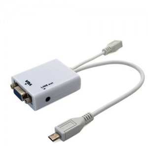 Micro USB MHL To VGA + Audio 11 pin