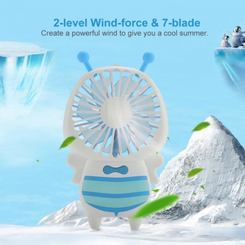 Rankinis mini kūdikių ventiliatorius "Gaivumos nuostabuma" (USB  pakraunamas, LED)