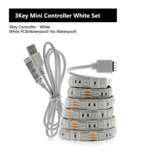 Rankinio valdymo LED lempučių juosta "Šviesos džiaugsmas" (3 mygtukų rankinis valdymas)