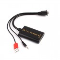 VGA į HDMI keitiklis (1080P HD Audio AV Video 3.5mm + USB Cable Adapter)