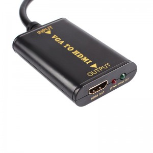 VGA į HDMI keitiklis (1080P HD Audio AV Video 3.5mm + USB Cable Adapter)