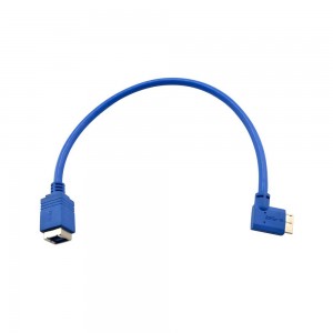 USB 3.0 B female į micro USB 3.0 B male kabelis