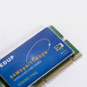 PCI 54 Mbps 202.11b/g WiF bevielis LAN kortelės adapteris (siejiklis)