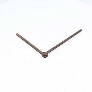 Laikrodžio mechanizmas + medinės rodyklės "Medžio stilius 5 (12 cm)