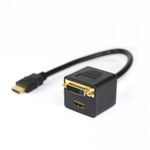 HDMI į HDMI ir DVI dalintuvas