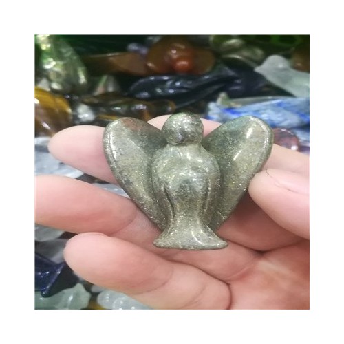 Figūrėlė "Angelas sargas 4" (naturalus akmuo, 5 cm)