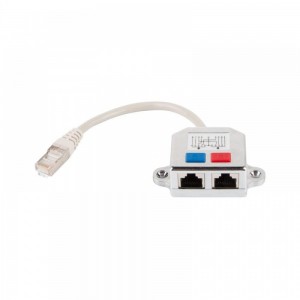 RJ45 tinklo dalintuvas 8 į 4 (2 x 100 Base-TX, 4-PIN)