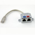 RJ45 tinklo dalintuvas 8 į 4 (2 x 100 Base-TX, 4-PIN)