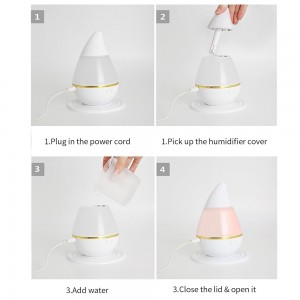 Elektroninis ultragarsinis aromato difuzorius "Gaivumos dvelksmas" (aromaterapija, eteriniams aliejams, ultragarsinis)