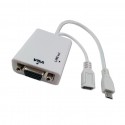 Micro USB MHL To VGA + Audio 5 pin