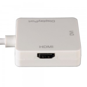 3-in-1 Mini Displayport (HDMI, DVI, DisplayPort)
