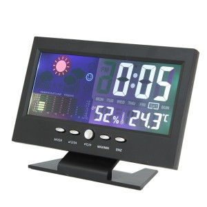 Automobilio LCD laikrodis - termometras "Profesionalas"