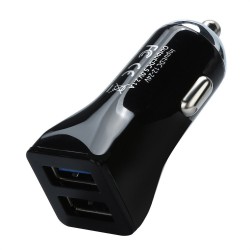 USB įkroviklis automobiliui "Greitai pakrausiu" (5V 2.1A x 2)