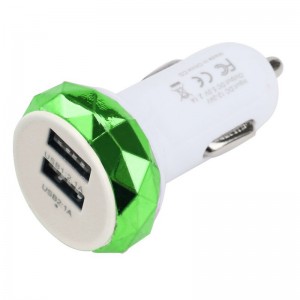 USB įkroviklis automobiliui "Greitai pakrausiu 14" (5V 2.1A, 1A)