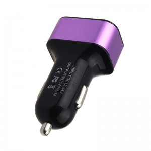 USB įkroviklis automobiliui "Universalas 4" (5V 2.1A, 2A, 1A)