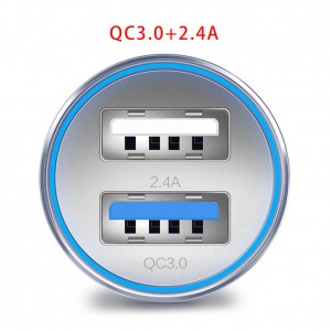 USB įkroviklis automobiliui "Profesionalas 14" (3.0 + 3.4A)
