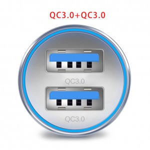 USB įkroviklis automobiliui "Profesionalas 15" (3.0 x 2)