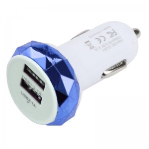 USB įkroviklis automobiliui "Greitai pakrausiu 17" (5V 2.1A, 1A)
