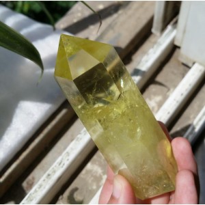 Natūralus mineralas "Geltonasis obeliskas 6" (citrino kristalas, 140 g)