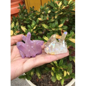 Natūralus mineralas "Vaivorykštinė banga" (61 g, 2 vnt)