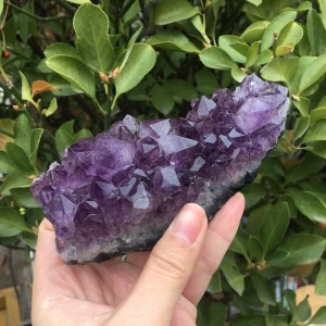 Natūralus mineralas "Nuostabioji svajonė 18" (ametisto kristalas, 282 g)