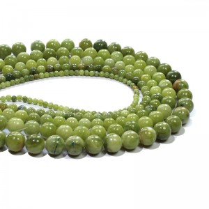 Karoliukai "Žalioji elegancija" (žaliasis jadas)