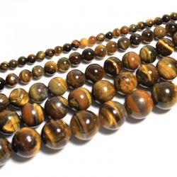 Karoliukai "Tigro akis" (tigro akmuo)