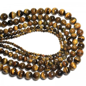 Karoliukai "Tigro akis" (tigro akmuo)