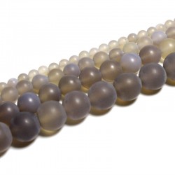 Karoliukai "Stiliaus elegancija 2" (pilkasis agatas)