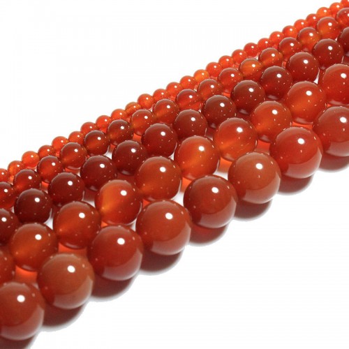 Karoliukai "Stiliaus elegancija 3" (raudonasis agatas)