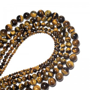 Karoliukai "Tigro akis 2" (tigro akmuo)