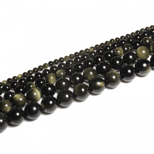 Karoliukai "Tamsusis stilius 2" (obsidianas)