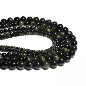 Karoliukai "Tamsusis stilius 2" (obsidianas)