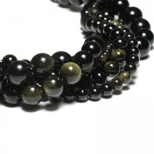 Karoliukai "Tamsusis stilius 2" (obsidianas)