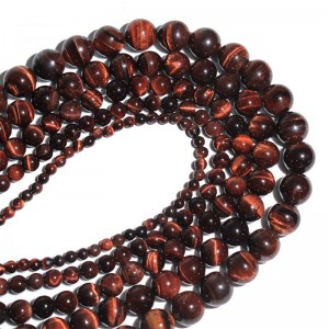 Karoliukai "Tigro akis 4" (tigro akmuo)