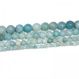 Karoliukai "Dangaus stilius" (žydrasis amazonitas)