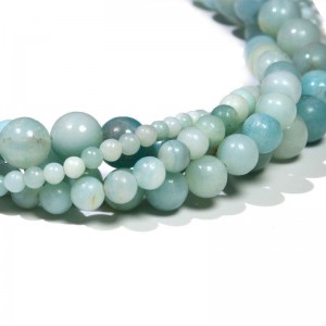 Karoliukai "Dangaus stilius" (žydrasis amazonitas)