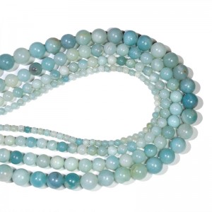 Karoliukai "Dangaus stilius" (žydrasis amazonitas)