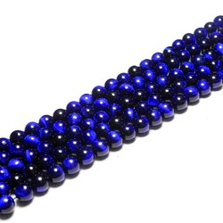 Karoliukai "Mėlynoji elegancija" (tigro akmuo)